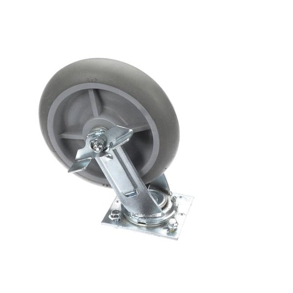 Lockwood Manufacturing 8" Fd Srv Plt Cast - Swivel/Br CAS-82HT-S-B - main